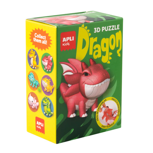 3D-Puzzle Drachen – Rot - tablude.com