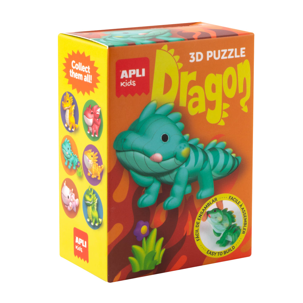 3D-Puzzle Drachen – Türkis - tablude.com