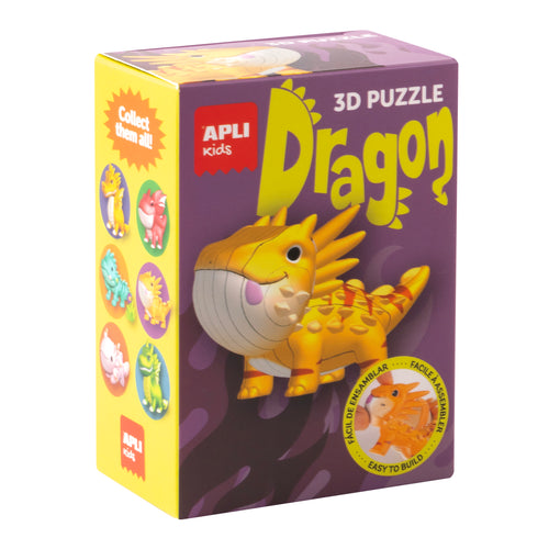 3D-Puzzle Drachen – Orange - tablude.com