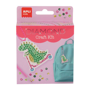 Set zum Basteln von Diamant-Schlüsselanhängern DIY – Dinosaurier - tablude.com