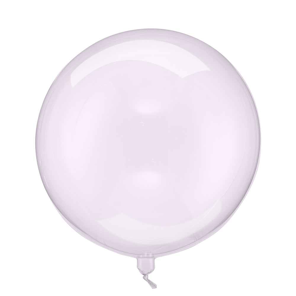 Folienballon Kugel - Transparent violett 40 cm