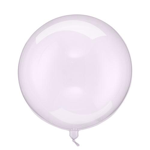 Folienballon Kugel - Transparent violett 40 cm