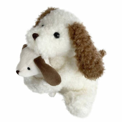 Nafi der Hund Kuscheltier mit ihrem Baby - tablude.com