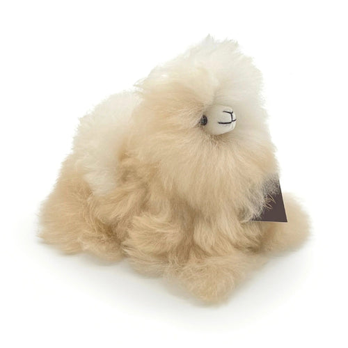 Fluffiges Alpaka-Kuscheltier Monsterfluff – Sahara 15 cm
