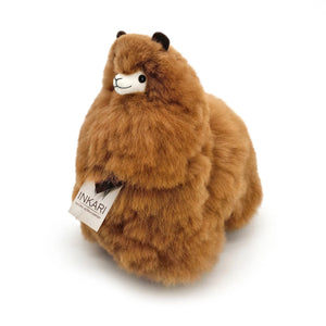Plüsch-Alpaka Naturals – Hazelnut 32 cm - tablude.com