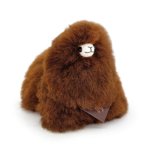 Plüsch-Alpaka Naturals – Walnut 15 cm - tablude.com