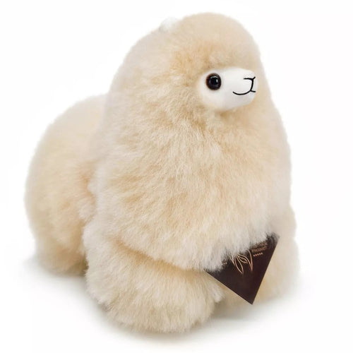 Plüsch-Alpaka Naturals – Blond 15 cm - tablude.com