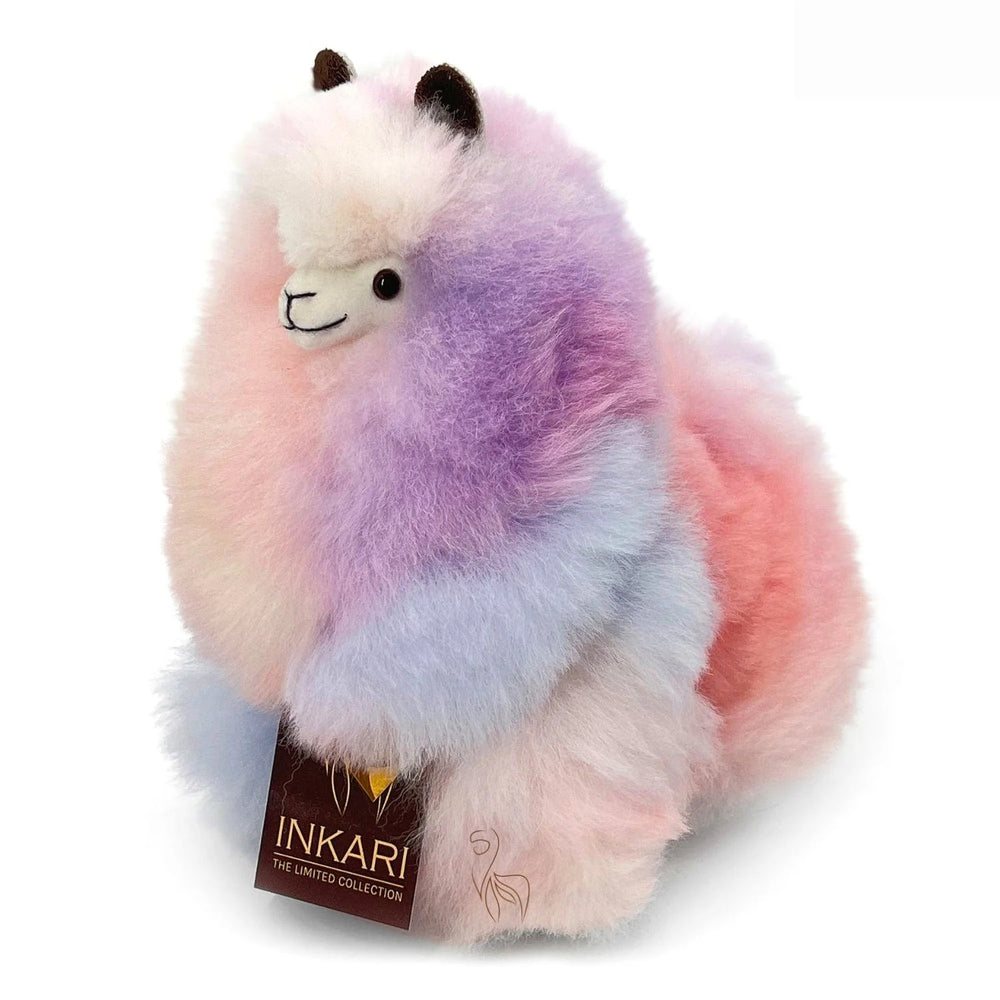 Flauschiges Alpaka-Kuscheltier Rainbows – Galaxy, 23 cm