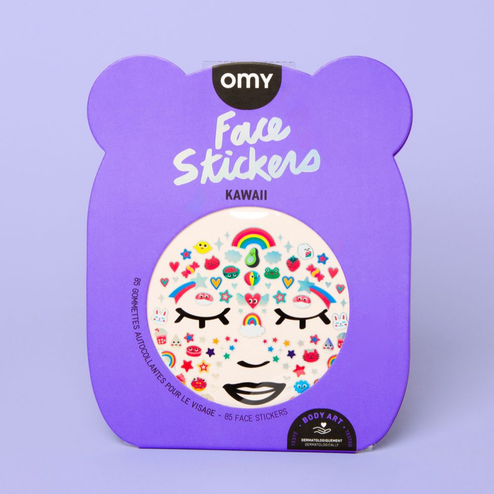 Gesichtsaufkleber – Kawaii 85 Stück - tablude.com