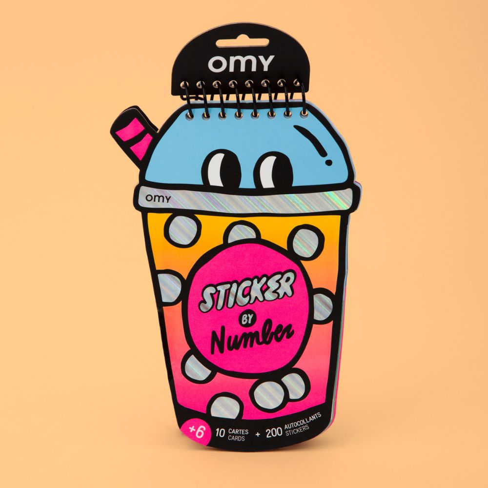 Kreativheft mit Aufklebern – Bubble Tea - tablude.com