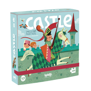 Taschenpuzzle mit Beobachtungsspiel – Burg 100 Teile - tablude.com
