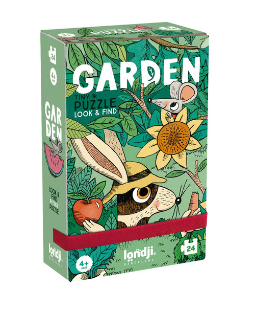 Taschenpuzzle mit Beobachtungsspiel – Gärten 24 Teile - tablude.com