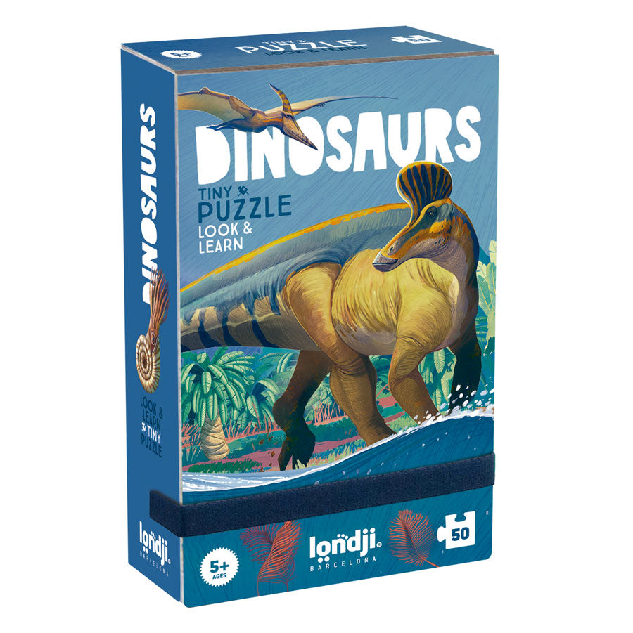 Taschenpuzzle mit Beobachtungsspiel – Dinosaurier, 50 Teile - tablude.com