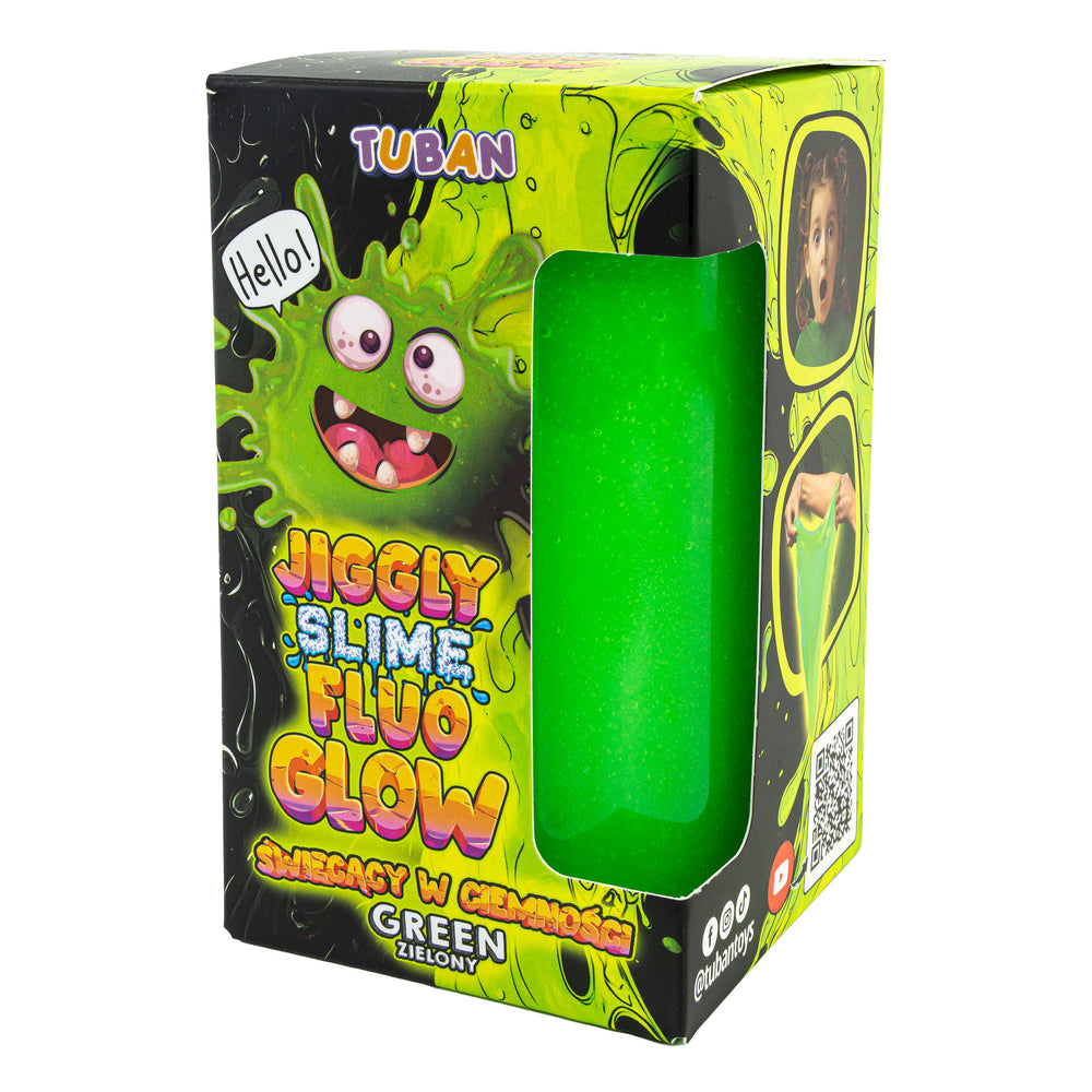 Set JIGGLY SLIME FLUO GLOW – grün 430 g