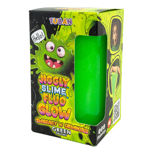 Set JIGGLY SLIME FLUO GLOW – grün 430 g