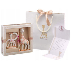 Beißring Sophie die Giraffe  – kleines Geburtstags-Set - tablude.com