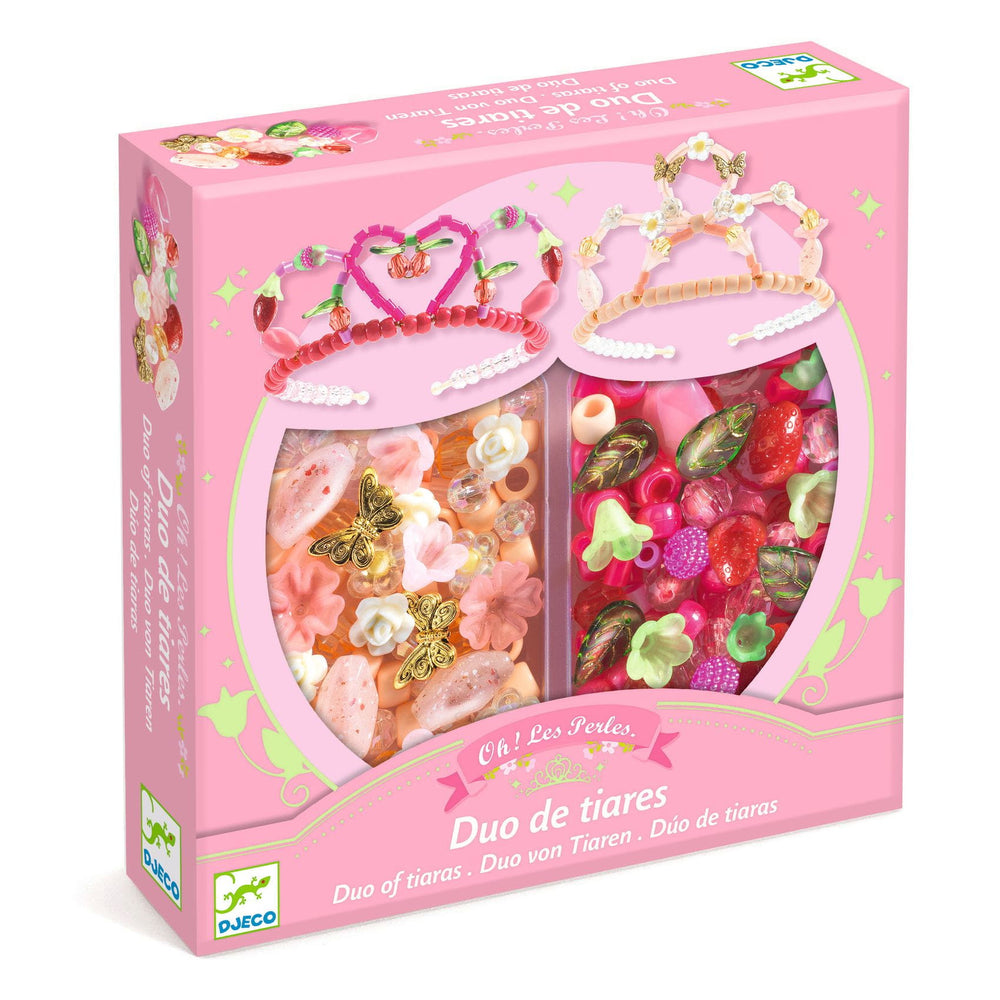 Schmuckset – 2 rosa Diademe - tablude.com