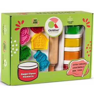 Kreativset, 100 % natürliche Knete und Zubehör – Bauernhof - tablude.com