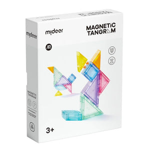 Magnetische Bausteine – Tangram 3D mit Sanduhr 7 Teile - tablude.com