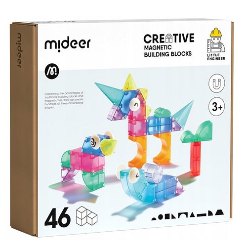 Magnetische Bausteine 3D - 46 Teile - tablude.com
