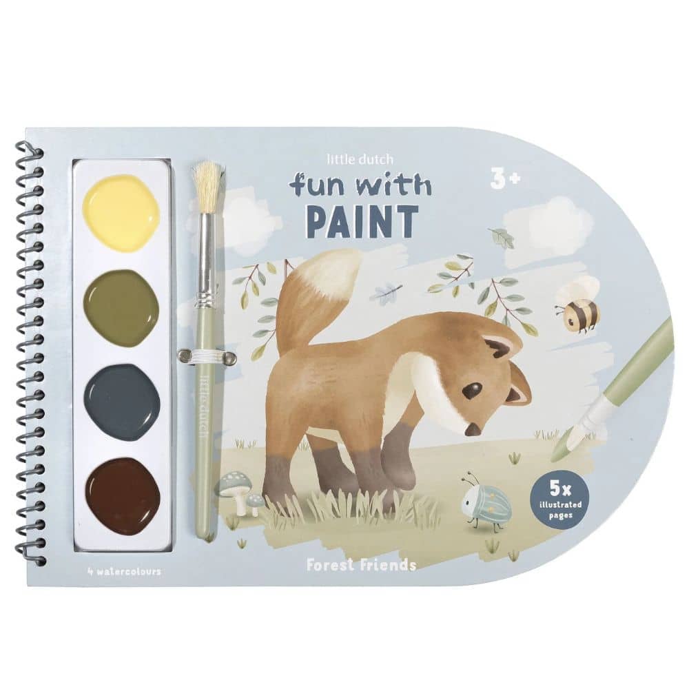 Malbuch mit Aquarellfarben - Forest Friends