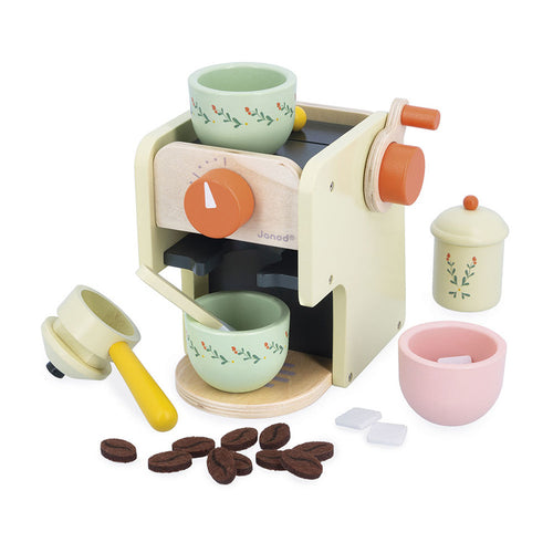 Espressomaschine aus Holz mit Zubehör - Shiny Grandma 3+ - tablude.com
