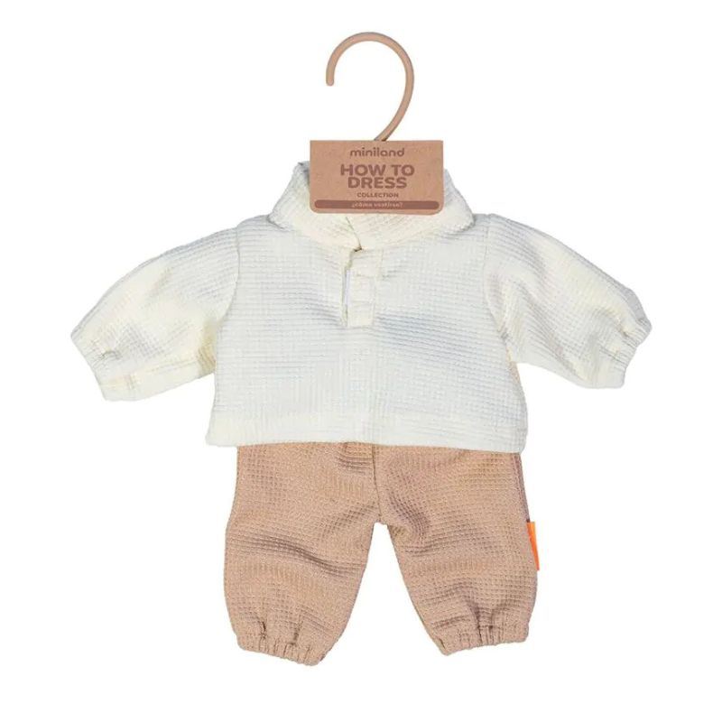 Sweatshirt und Hose für mildes Wetter für Puppen 38 cm