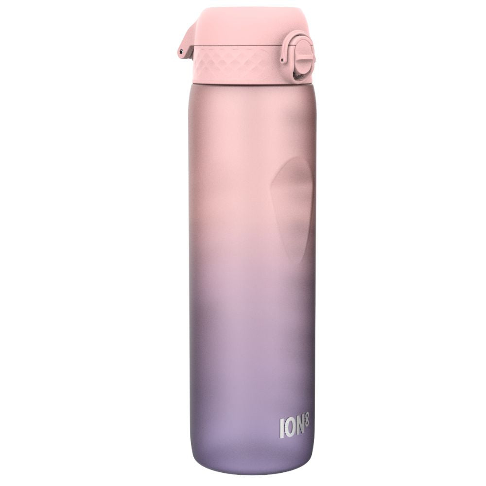 Trinkflasche 1000 ml - Motivator Farbverlauf Immergrün/Rosenquarz