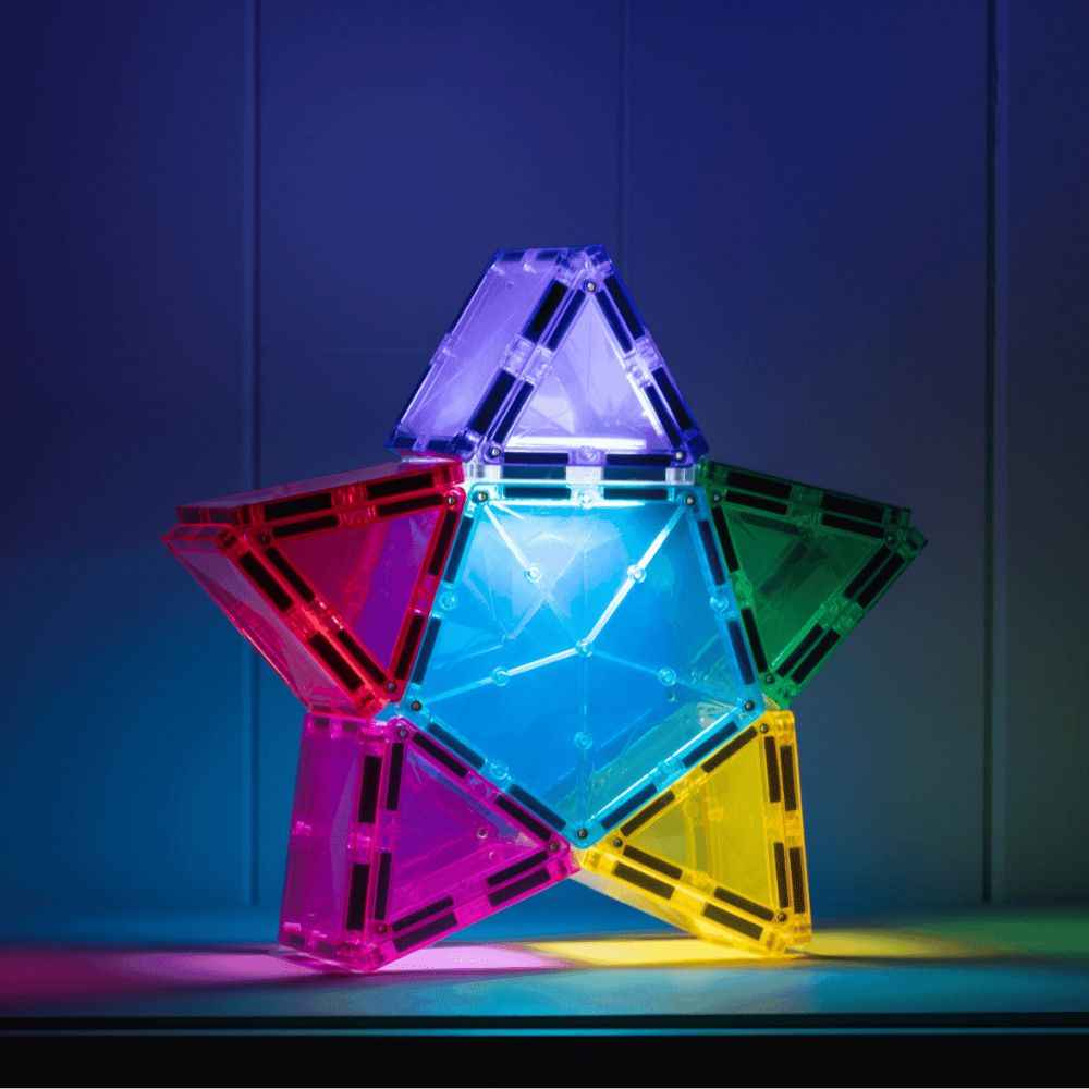 Klocki magnetyczne Connetix - Light Star Pack 28 el.