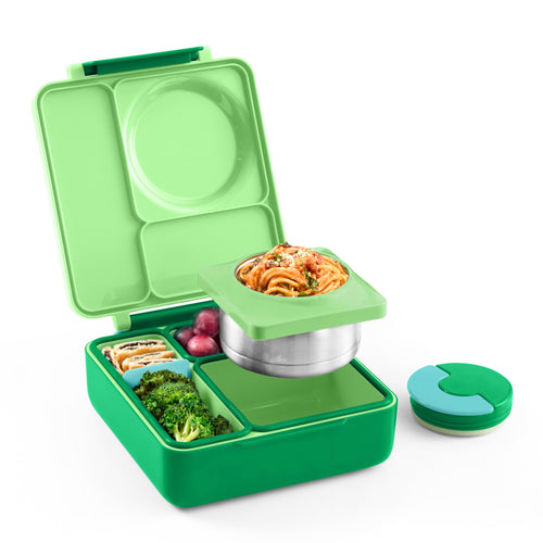 Lunchbox mit Thermoskanne OmieBox – Apfelgrün