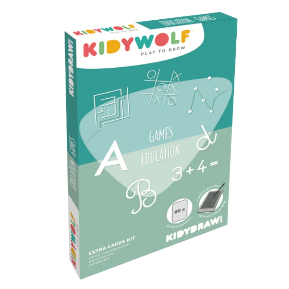 Ersatzkarten für das Kidydraw Mini-Tablet – Spiele und Bildung, 60 Stück