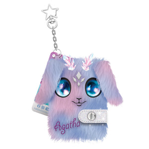 Plüsch-Mini-Notizbuch mit Anhänger – Agatha