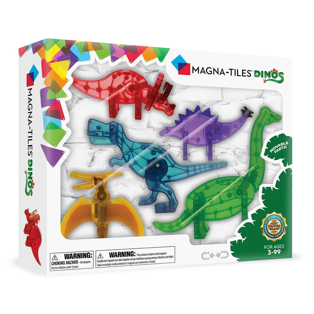 Klocki magnetyczne MAGNA-TILES - Zestaw Dino 5 el.