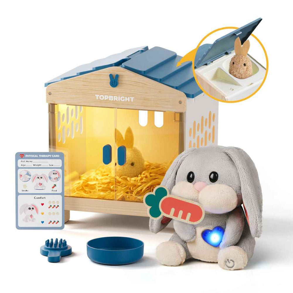 Interaktives Kuscheltier Mummy Bunny mit Zubehör