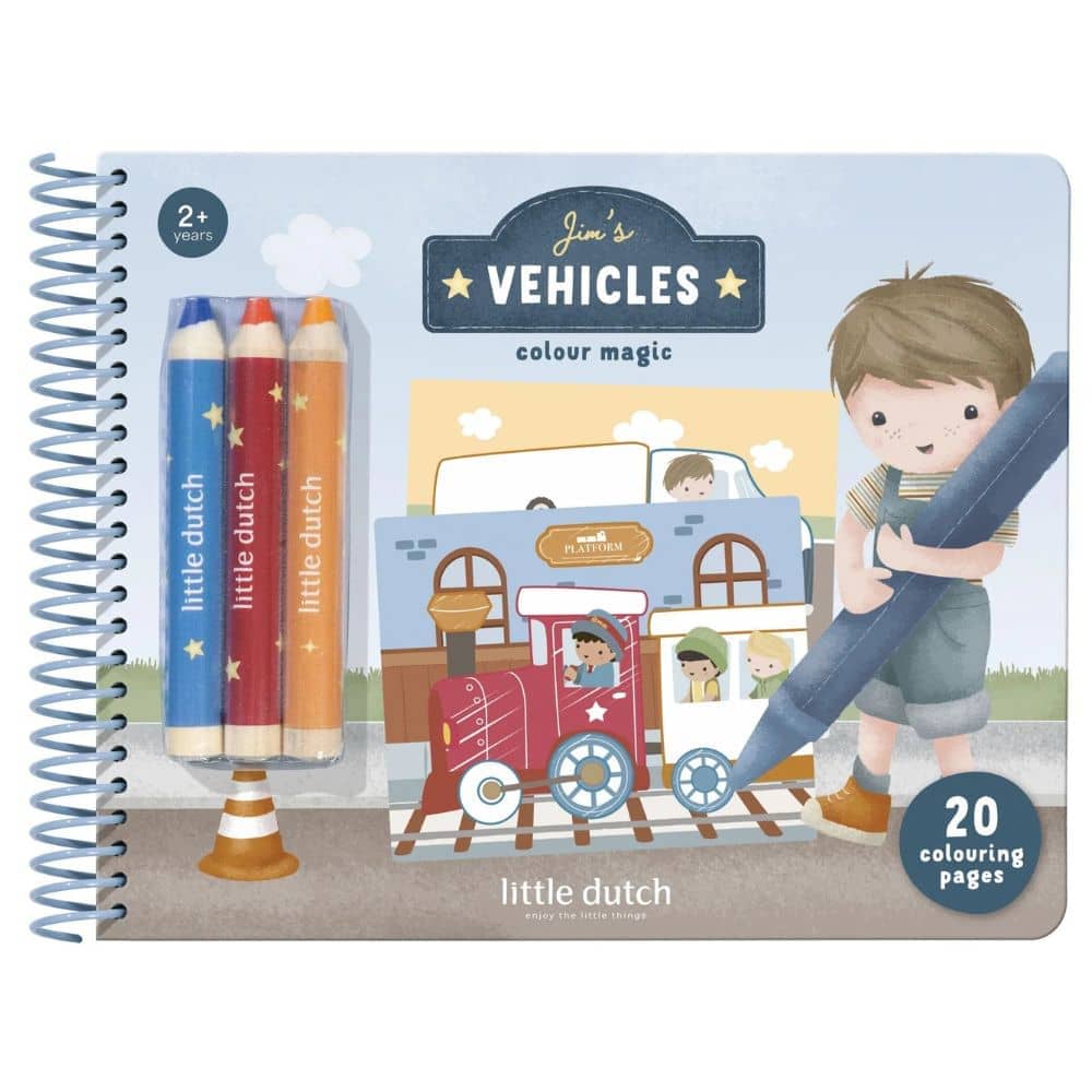 Kreatives Malbuch mit Buntstiften – Jim & Friends