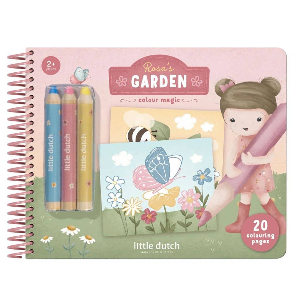 Kreatives Malbuch mit Buntstiften - Rosa & Friends