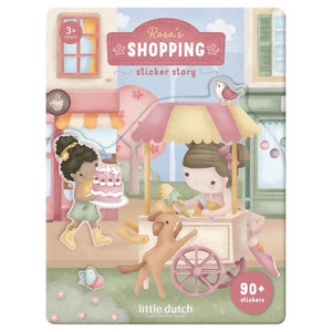 Klebebilderbuch – Rosa beim Einkaufen