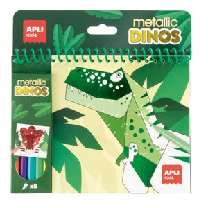Malbuch mit Markern – Dinosaurier
