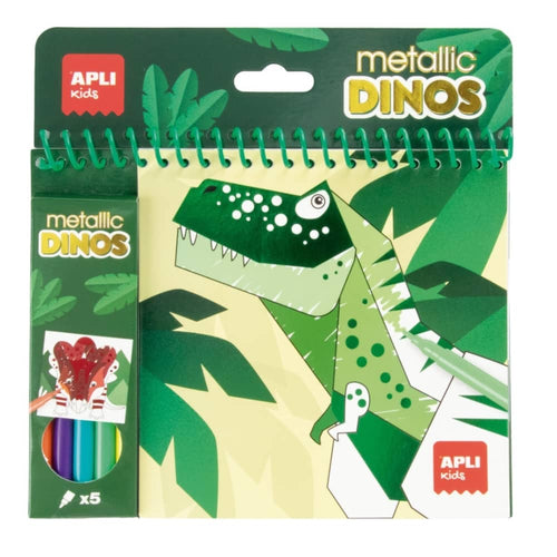 Malbuch mit Markern – Dinosaurier