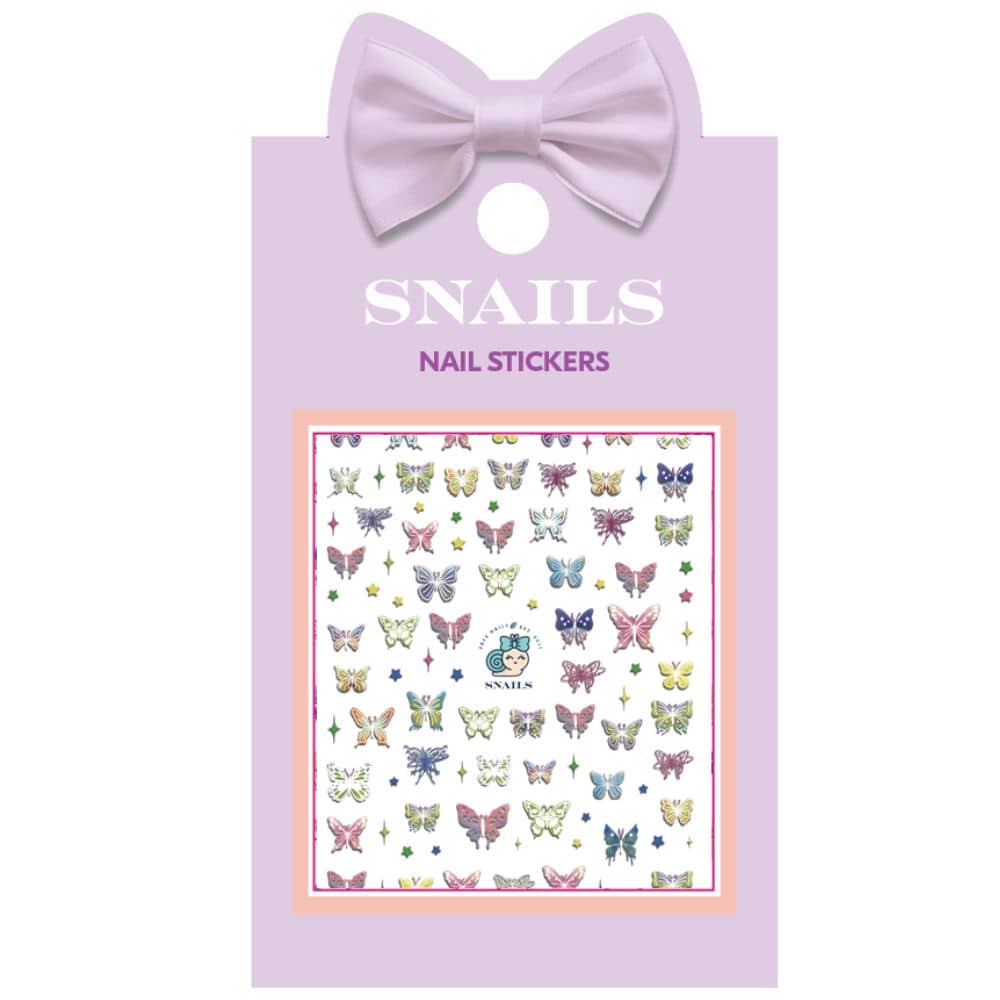 Nagelsticker für Kinder – Butterfly Garden