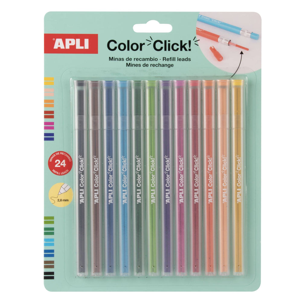 Ersatzminen-Set für Druckbuntstifte – Color Click (24 Stück)