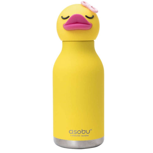 Thermo-Trinkflasche mit Strohhalm Bestie – Ente (460 ml)