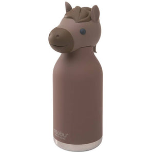 Thermo-Trinkflasche mit Strohhalm Bestie – Pferd (460 ml)