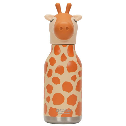 Thermo-Trinkflasche mit Strohhalm Bestie – Giraffe (460 ml)