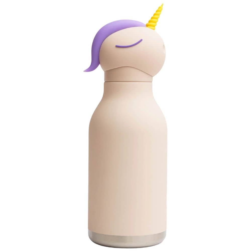 Thermo-Trinkflasche mit Strohhalm Bestie – Einhorn (460 ml)
