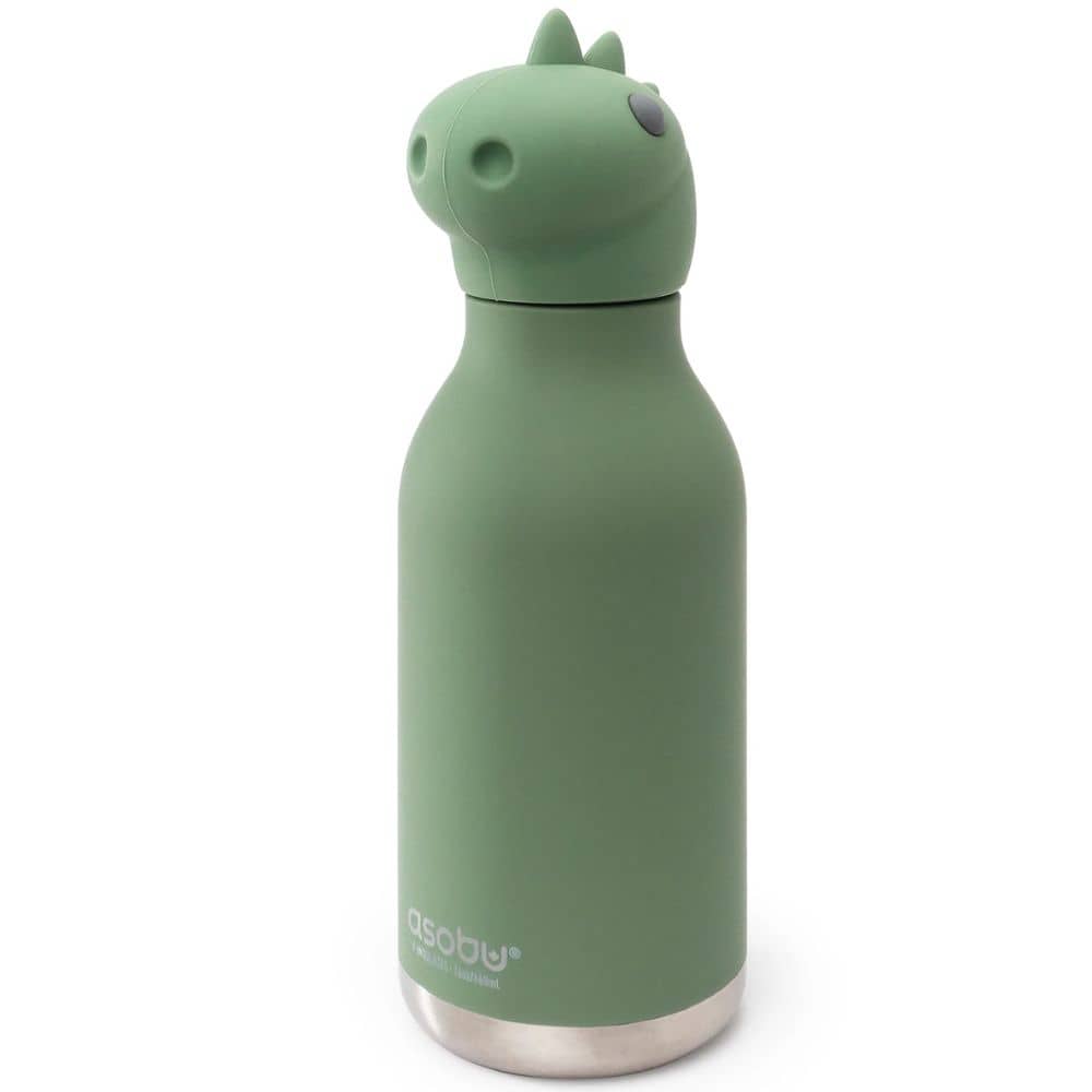 Thermo-Trinkflasche mit Strohhalm Bestie – Dinosaurier (460 ml)