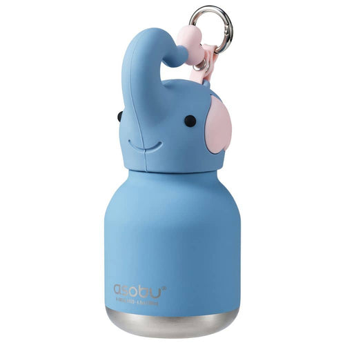 Thermo-Trinkflasche mit Strohhalm Mini Bestie – Elefant (200 ml)