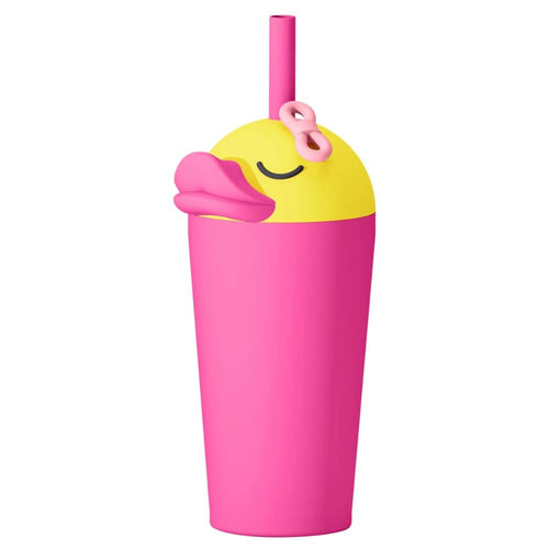 Bestie Tumbler Thermobecher mit Strohhalm – Ente (720 ml)
