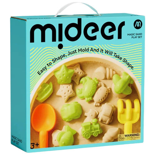 Kinetischer Sand Set aus Bienenwachs - 1 kg inkl. Förmchen & Spielwanne