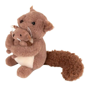 Kuscheltier Eichhörnchen mit Baby (15 cm)
